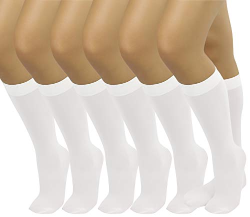 Image of ToBeInStyle Womens Pack of 6 Knee High Trouser Professional Socks