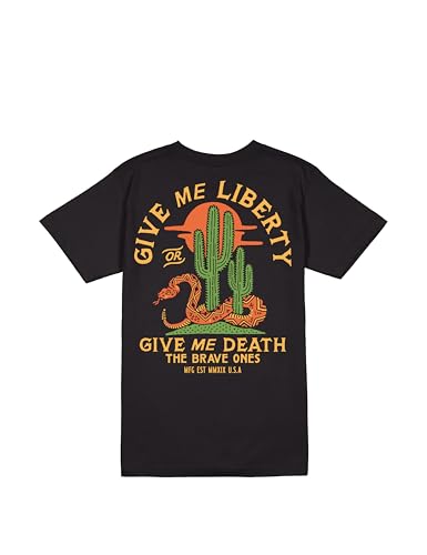 The Brave Ones Liberty T-Shirt Made in USA Men's Casual Graphic Tees│American Patriotic 4th of July Shirt Gift for Men