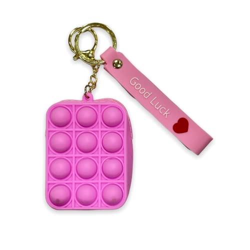 Image of AUGEN Cute Pop It Coin Purse Pouch Keychain For Gifting With Key Ring Anti-Rust (Pack Of 1)