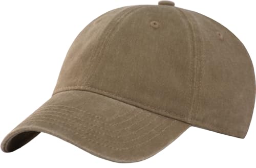 Image of TSSGBL Classic Plain Baseball Cap, Small /M-L /XL-3XL Big Head Fit, Unisex Adjustable Cotton Structured Golf Dad Hat