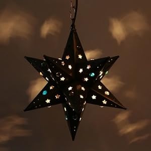 12inchmoravianhangingtinstarlightstarcutwithmarbles Urban Country Home Decor 12 inch moravian hanging tin star light star cut with marbles urban country home decor