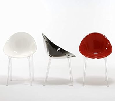 Kartell Mr. Impossible Plastic Dining Chair, Transparent, 57