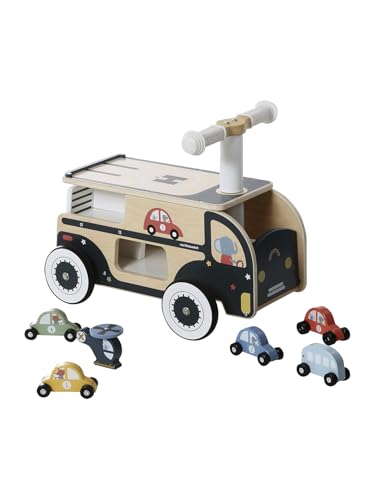 VERTBAUDET Rutschauto aus Holz, FSC®, Blau