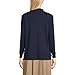 Lands' End Women's Tall Long Sleeve Interlock Polo Shirt Small Classic Navy