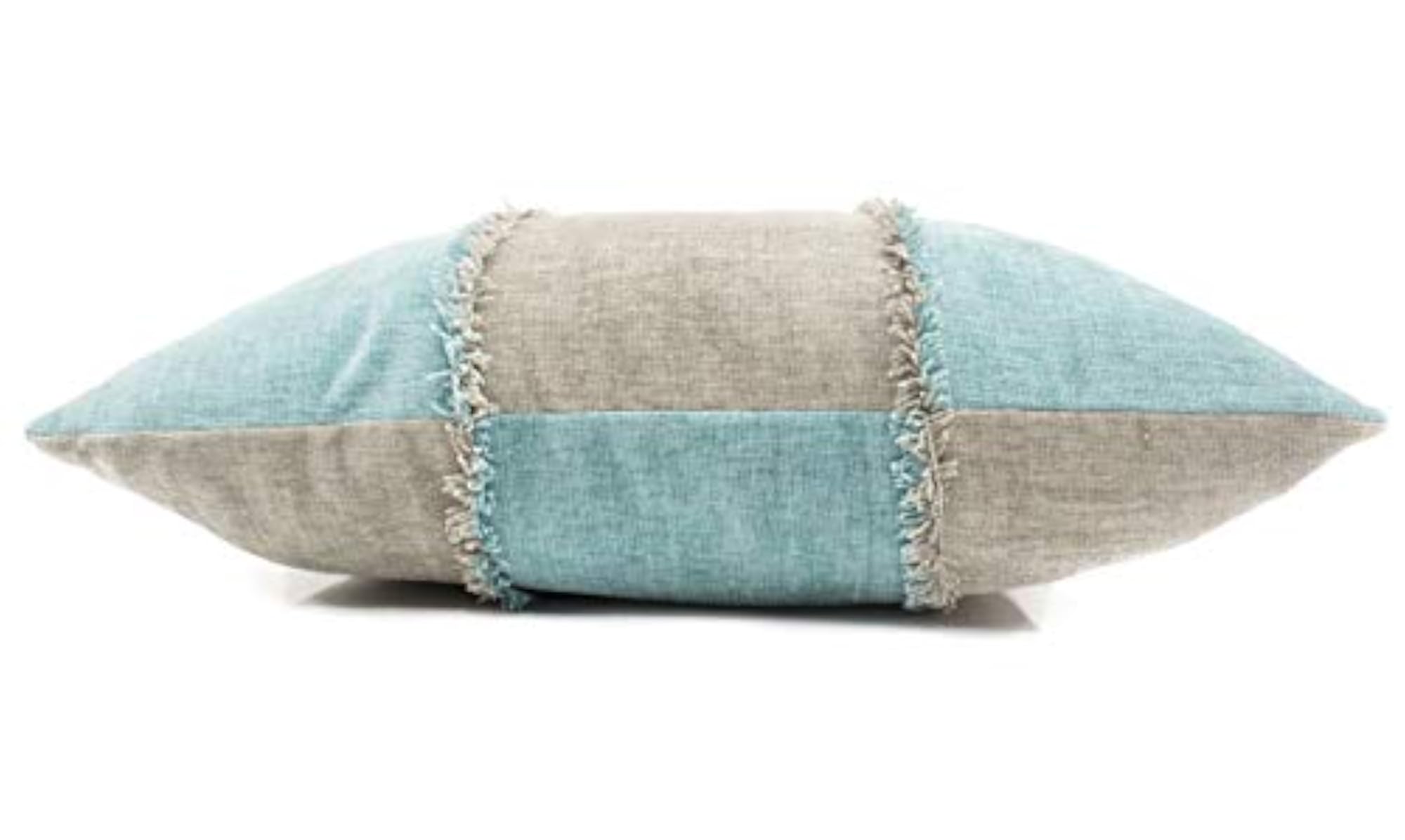 Patchwork Chenille Cushion Covers, Set of 2