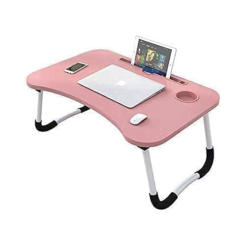 RIVATR Engineered Wood Office Table for Home/Writing Desk for Office/Folding Table for School/Folding Study Table/Work from Home Multipurpose Table (PINKK)