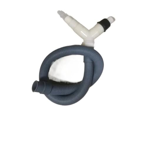 排水ティーアダプター排水パイプ、延長排水ホースと互換性ありホース長さ0.3メートル洗濯機乾燥機排水管付き