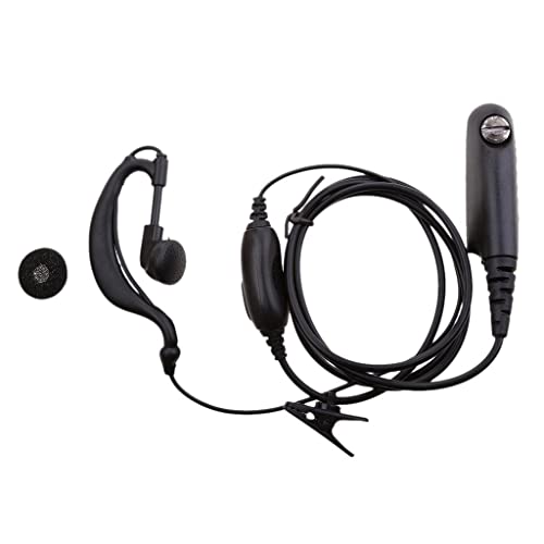 Auricular con micrófono para GP328 y radiocomunicación GP338 GP340 color negro