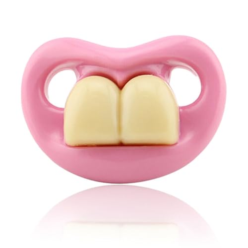 Ounfhtrttk Chupete Divertido para con Diseño de Dientes Nuevos, Ideal para Niños, para Fiestas, Bodas y Buenos Regalos
