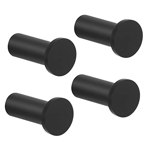 SAYAYO Garderobenhaken Schwarz, Kleiderhaken Wand Haken zum Schrauben...