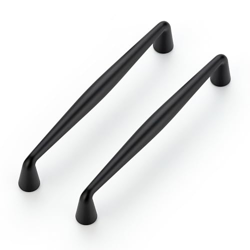 Image of Ravinte 30 Pack 5 Inch Matte Black Kitchen Cabinet Handles Solid Zinc Alloy Cabinet Pulls Cupboard Hardware Drawer Handles