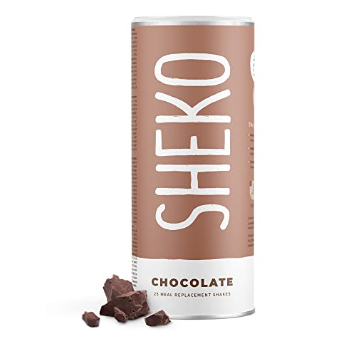 SHEKO Schokolade Mahlzeitersatz Shake - 25 Shakes pro Dose - Proteinreich & Glutenfrei - Diät Shakes zum Abnehmen