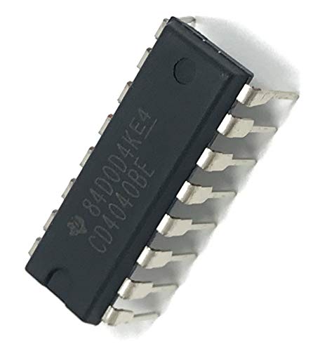 cd4040be cd4040 cmos 12-stage ripple-carry binary counterdivider breadboard-friendly ic dip-16 pack of 5