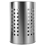 Garneck Soporte de Cubiertos de Acero Inoxidable Grande, Cesta Escurridora Multiusos para Utensilios de Cocina, Organizador Colgante Orificios de Drenaje para Palillos, Cucharas