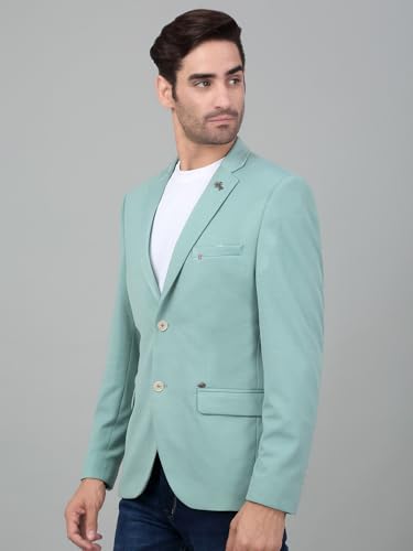 Image of Cantabil Self Design Full Sleeves Notch Lapel Casual Blazer for Men | Casual Blazer for Men | Men Blazer for Casual (P MBZC00057)