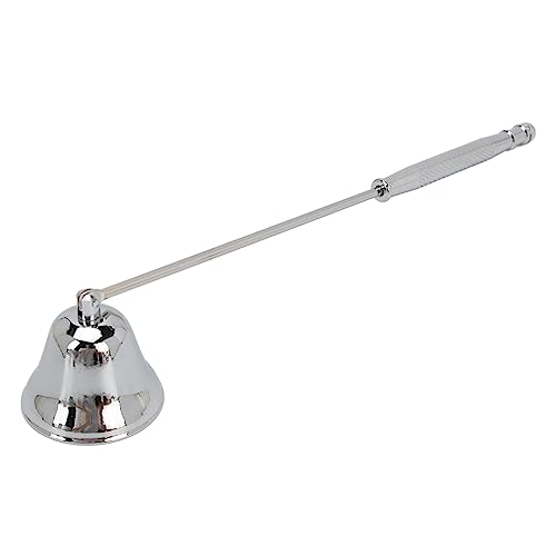 Candle Care, Candle Wick Trimmer and Snuffer Set Vintage Stainless Steel Candle Wick Snuffer with Long Handle for Putting Out Candle Flame Safely for Smokeless Extinguishing (Silver)