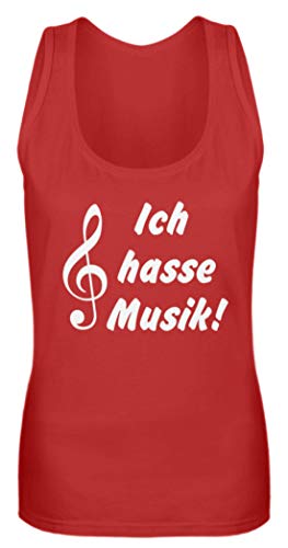 Débardeur femme rouge Ich Hasse Musique taille S exprimez votre humeur