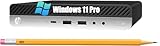 HAUTE PERFORMANCE - Mini ordinateur de bureau HP ProDesk 600 G3 avec 8 Go de RAM pour une exécution transparente de plusieurs applications et tablettes de navigateur simultanément. Compatible avec 256 Go d'espace de stockage SSD pour stocker des applications, des photos, de la musique et des films. Équipé de 8 Go pour le multitâche à pleine vitesse et sans délai.
