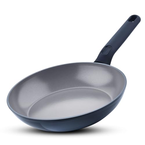 Image of BERGNER Jade 20cm Frypan, Ceramic Non-Stick Coating, Sturdy Soft Touch Handle, PFOA /PFAS /PTFE Free, Consumes Less Oil, Healthy Cooking, Forged Aluminium - Induction and Gas Stove Ready