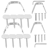 VICASKY 2 Sätze Edelstahl Schinkenhalter Zubehör Praktischer und Langlebiger Halter für Haushalt und Hotel Leicht zu Reinigen Robustes Küchenzubehör zur Sicheren Schinkenlagerung