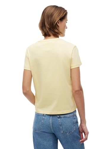Image of Tommy Jeans Women's Graphic Tee with Printed Flag Logo Detail