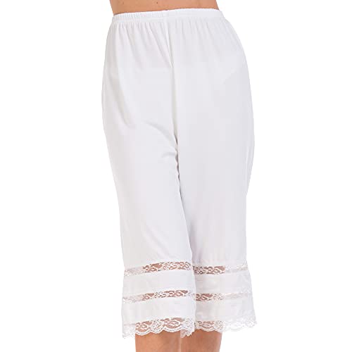 Image of MANCYFIT Pettipant Culotte Slip Pants for Women Snip-It Lace Bloomers Under Dress