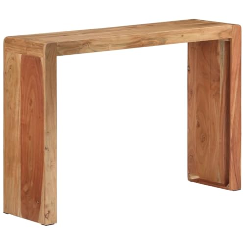 vidaXL Mesa Consola Madera Maciza de Acacia 110x30x76 cm