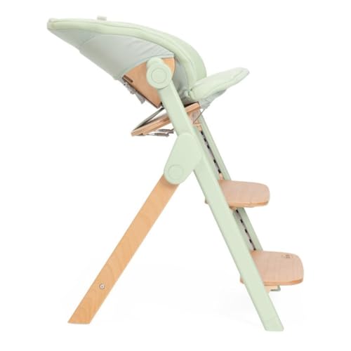 Chaise haute MERAVIGLIA olive pour simplifier le nettoyage des repas - 4