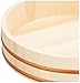 JapanBargain, Wooden Hangiri Sushi Rice Mixing Bowl Tub Sushi Oke Copper Bands (13 inch)