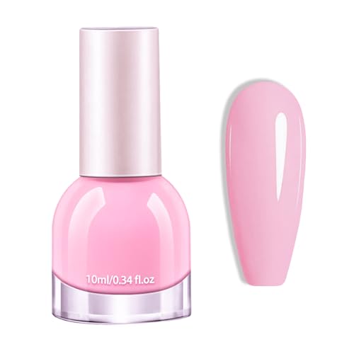 Pink Nail Polish - Baby Pink Nail Polish Quick Dry - Water-Based Vanish For Daily Looks & Party - Non-Toxic & No UV Needed For Woman & Girls Nail Art