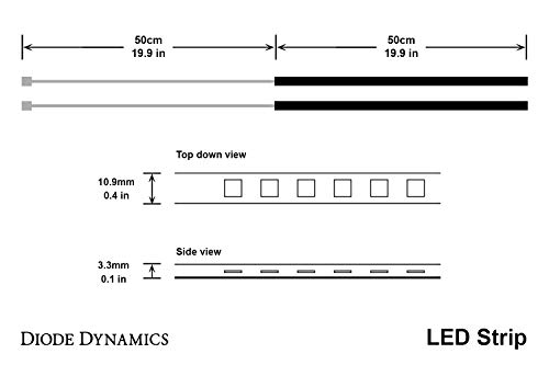 Tira LED Flexible Diode Dynamics Warm White 3000K miniatura 4