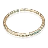 Gold Helix Ring Hoop - Comfortable 8mm 14k Gold Cartilage Piercing Ring - Thin Hammered 20 Gauge Handmade Cartilage Earring Jewelry