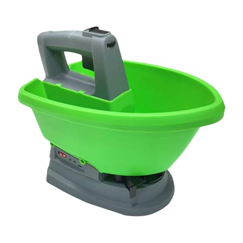 Itkcozcg Esparcidores de siembra eléctricos eficientes para ahorrar tiempo, peso ligero, mango ergonómico para el hogar, jardín, dispensador de semillas portátil