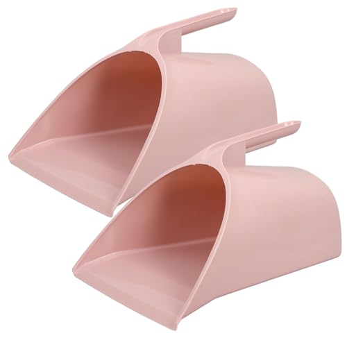 BUGUUYO 2個 手持ちプのちりとり 人間工学に基づく滑り止めハンドル採用 キッチンやデスク周りになコンパクト掃除シャベル 家用清掃用具