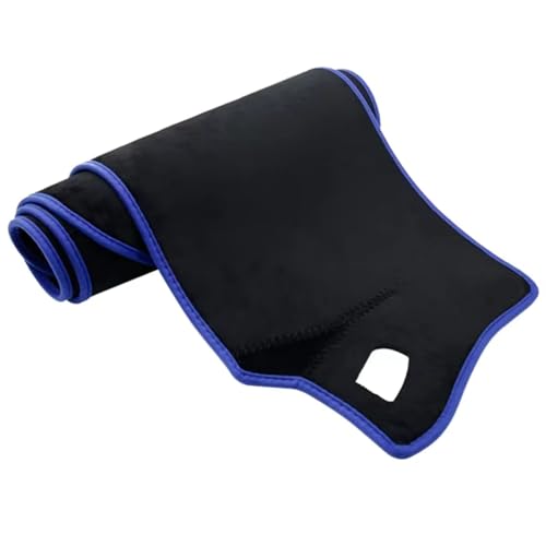 Tapis de tableau de bord Jeep Grand Cherokee WK2 2011-2019 flanelle bordure bleue conduite à gauche