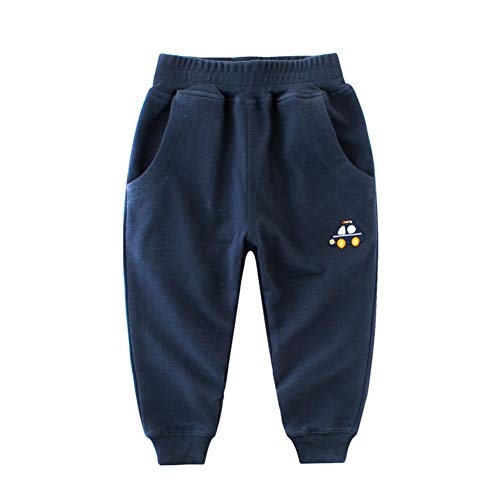 URMAGIC Pantalon de Jogging Sport pour Enfant Garcon,Petites Garcons Coton Décontractée Trousers Enfants Pantalon de survêtement 2-7Ans