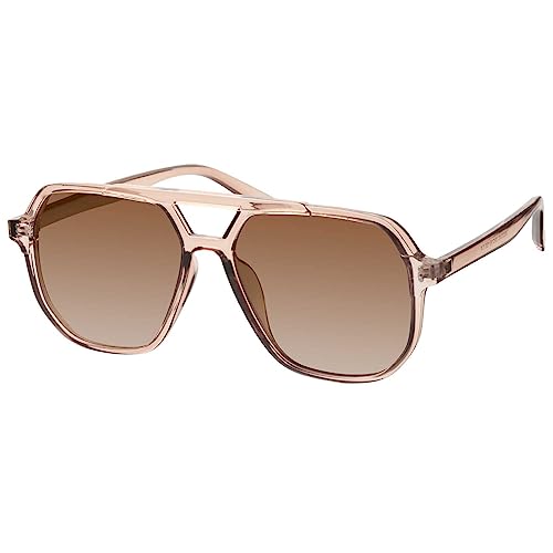 Image of mosanana Oversized Aviator Sunglasses for Women with Polarized Lens MS52243