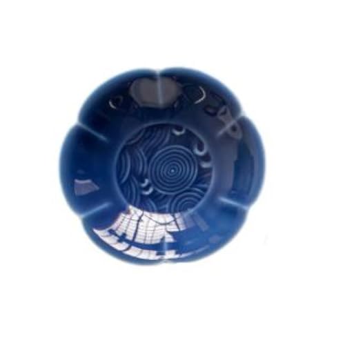 crayfomo Plato De Postre Mini Placa De Cerámica Onda Seis Flor Plato De Fruta Moda Retro Delicado Sabor De La Merienda Plato