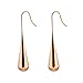 Homxi Boucle D Oreilles en Or Rose,Small Goutte d'eau Boucle Doreille Femme Acier Inoxydable