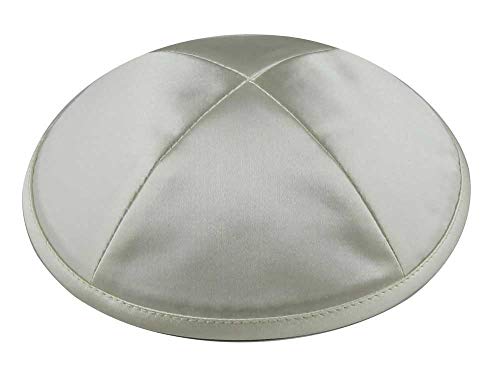 Image of Zion Judaica Deluxe Satin Kippah Yarmulkes for Kids Teens & Adults Skullcaps 6.25 inch Multi-Color Options 4 Panel Design