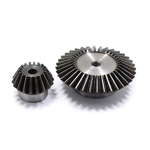 ELLANA Transmission Angle 0.5M 1M 1.5M 2M 2.5 Module Spiral Bevel Helical Gear 1:1.5 1:2 Ration Gear 16T 32T 20T 40T Gear 90 Degree Transmission Gear Driver Shaft (Color : 1.5M 18T+36T 8MM)