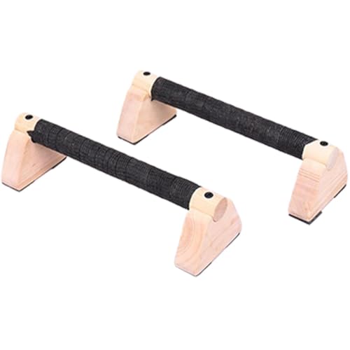 Barras de flexión, paraletas de madera maciza para entrenamiento de fuerza, 20 cm/30 cm, asas antideslizantes para entrenamientos en el suelo, equipo portátil de gimnasio en casa, ejercicio