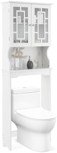 Étagère De Salle De Bain 3 Niveaux - Meuble Rangement Au-dessus Des Toilettes, Acier Laqué, 165x55x26cm, Charge 35kg - Noir Ou Blanc