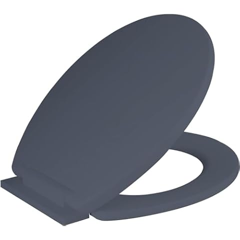 Ram Grey Soft Close Toilet Seat with Hinges Cover