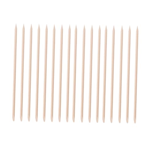 Ipetboom Cuticle Remover 200pcs Double-end Manicure Pushers Wooden Sticks for Nail Art