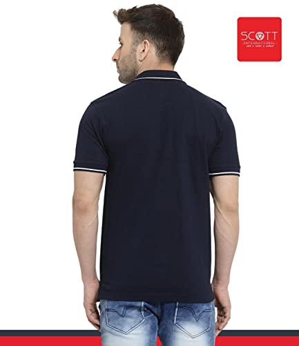 Image of Scott International Men's Regular Fit Half Sleeve Organic Cotton Polo T-Shirt