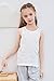 Anktry 2-8 Years Little Girls Solid Colors Soft Camisole Undershirts 4 Pack Kids Comfort Breathable Tank Tops, Blue + Yellow + White + Pink, 4-5T