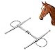 125 mm Pferdetrense Pferdemaulgebisse Vollbackentrense Edelstahlring Farm Jointed Bit Pferdegebiss Tack Snaffle Bit Pferdeknebel Dicke Bit