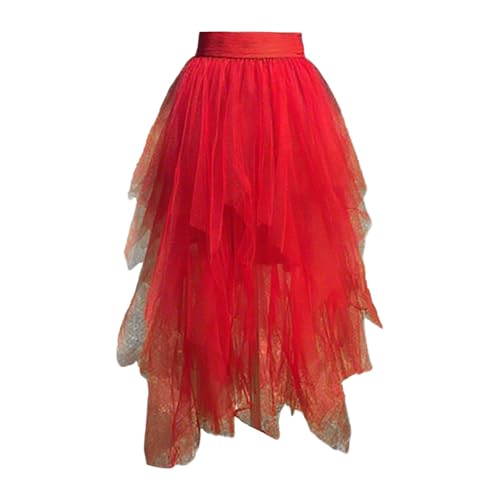 Jupe midi asymétrique tulle femme | Déguisement adulte volants 2026