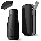 HCQC Parapluie Pliable Mini - Anti-UV, Compact et Léger pour Voyage - Parapluie de Poche Portable...
